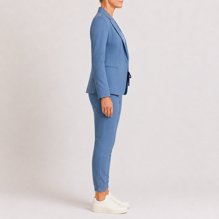 Ensemble Blazer et Pantalon à Cordon pour Femme