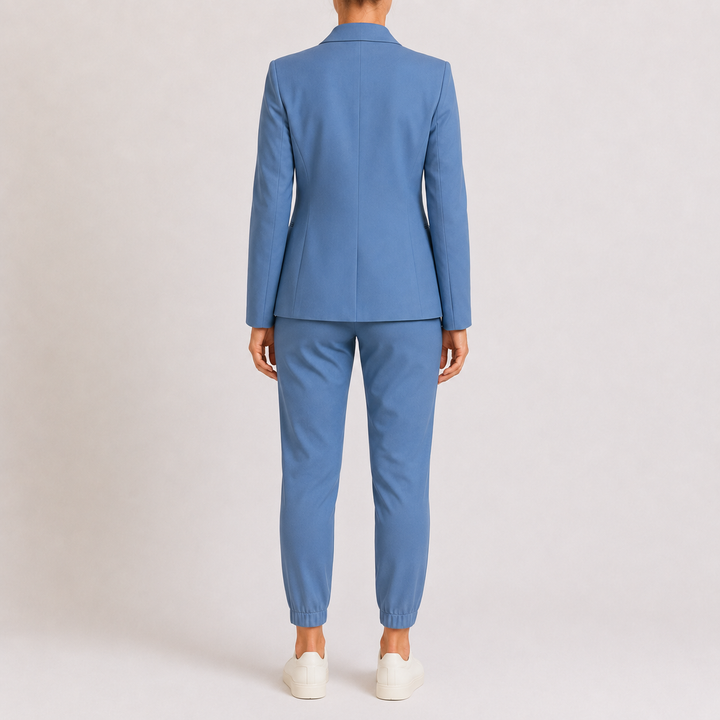 Ensemble Blazer et Pantalon à Cordon pour Femme