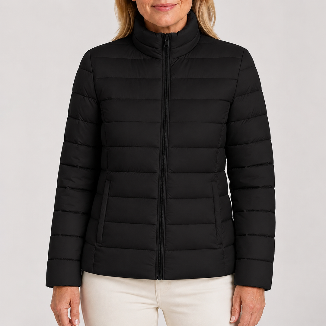 Doudoune Légère à Col Montant pour Femme